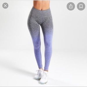 GYMSHARK PURPLE TO GREY OMBRÉ SEAMLESS